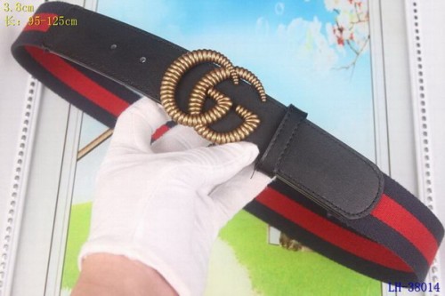 Super Perfect Quality G Belts(100% Genuine Leather,steel Buckle)-3908