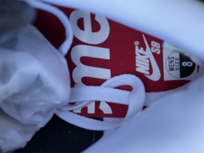 Authentic Supreme x Nike SB Dunk High QS “By Any Means”White Black