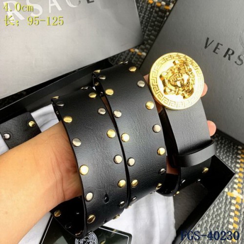 Super Perfect Quality Versace Belts(100% Genuine Leather,Steel Buckle)-1365