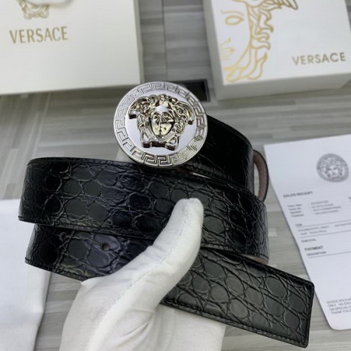 Super Perfect Quality Versace Belts(100% Genuine Leather,Steel Buckle)-1289