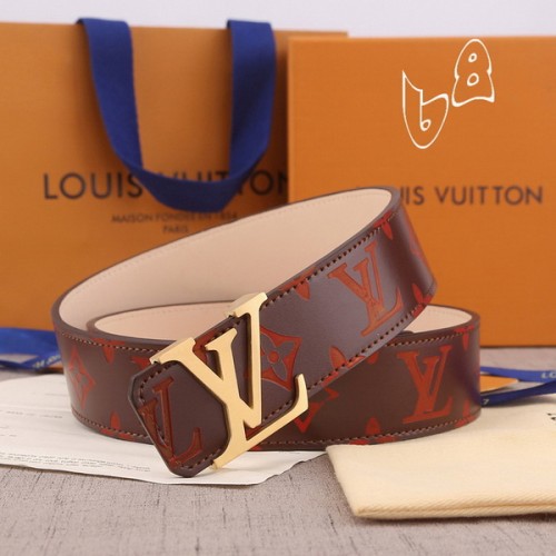 Super Perfect Quality LV Belts(100% Genuine Leather Steel Buckle)-4249