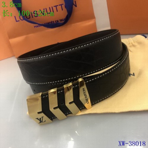 Super Perfect Quality LV Belts(100% Genuine Leather Steel Buckle)-3681