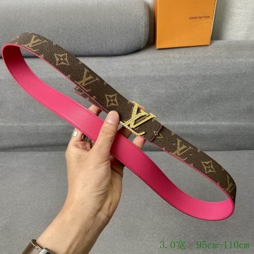 Super Perfect Quality LV Belts(100% Genuine Leather Steel Buckle)-3232