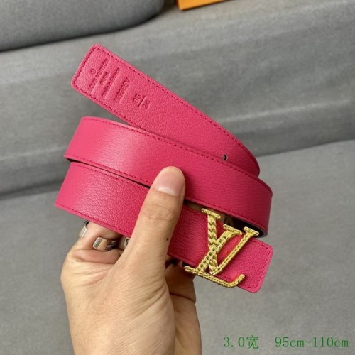 Super Perfect Quality LV Belts(100% Genuine Leather Steel Buckle)-3233