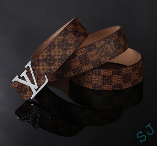 Super Perfect Quality LV Belts(100% Genuine Leather Steel Buckle)-3699