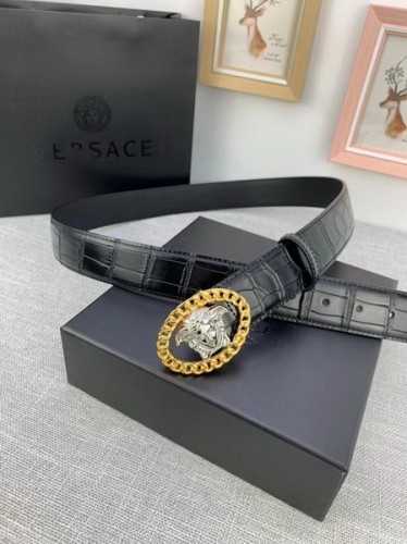 Super Perfect Quality Versace Belts(100% Genuine Leather,Steel Buckle)-1243