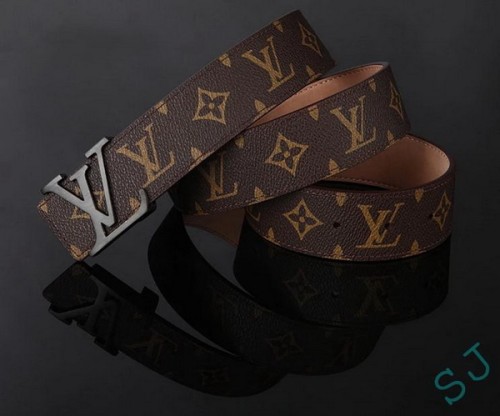 Super Perfect Quality LV Belts(100% Genuine Leather Steel Buckle)-3697