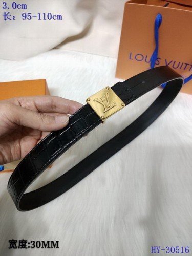Super Perfect Quality LV Belts(100% Genuine Leather Steel Buckle)-4418