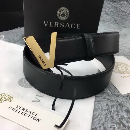Super Perfect Quality Versace Belts(100% Genuine Leather,Steel Buckle)-775