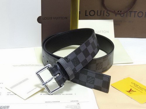 Super Perfect Quality LV Belts(100% Genuine Leather Steel Buckle)-4180