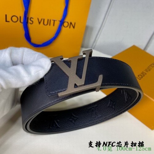 Super Perfect Quality LV Belts(100% Genuine Leather Steel Buckle)-4055
