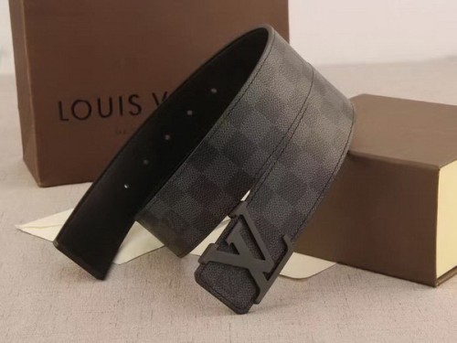 Super Perfect Quality LV Belts(100% Genuine Leather Steel Buckle)-3717