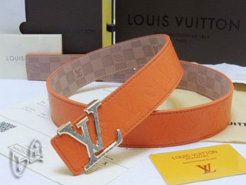 Super Perfect Quality LV Belts(100% Genuine Leather Steel Buckle)-4238