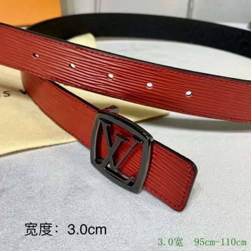 Super Perfect Quality LV Belts(100% Genuine Leather Steel Buckle)-2643