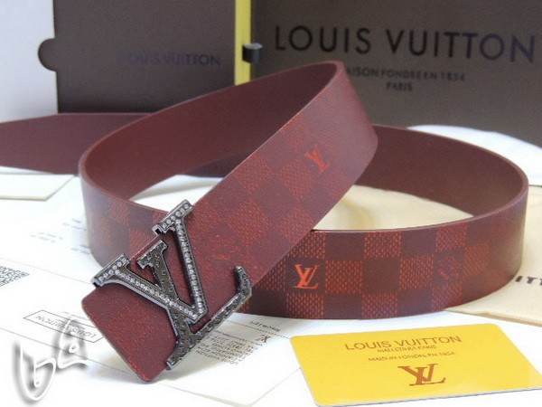 Super Perfect Quality LV Belts(100% Genuine Leather Steel Buckle)-4243