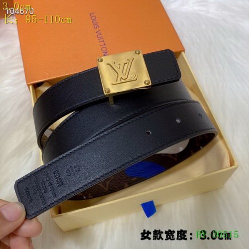 Super Perfect Quality LV Belts(100% Genuine Leather Steel Buckle)-4376