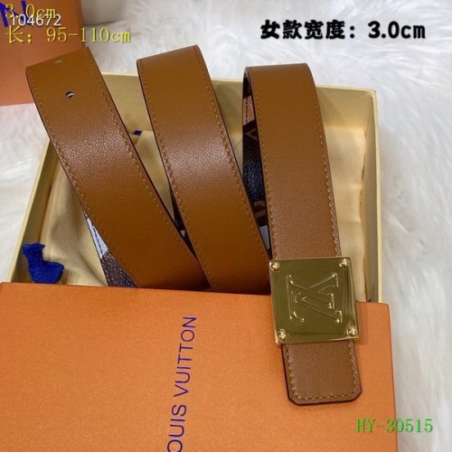 Super Perfect Quality LV Belts(100% Genuine Leather Steel Buckle)-4380