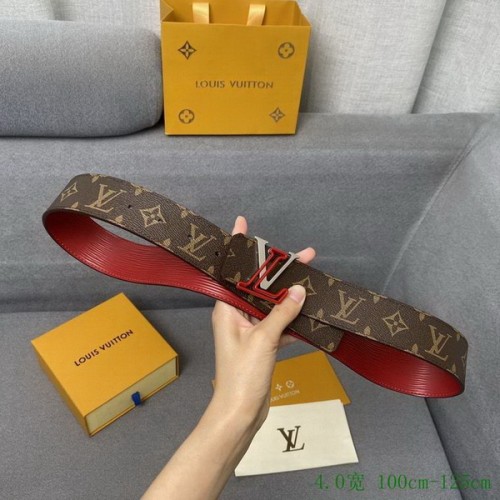 Super Perfect Quality LV Belts(100% Genuine Leather Steel Buckle)-4068