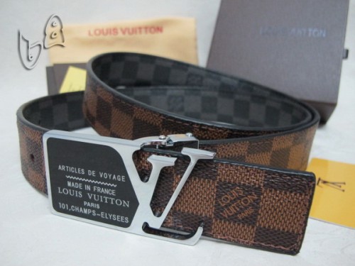Super Perfect Quality LV Belts(100% Genuine Leather Steel Buckle)-4150