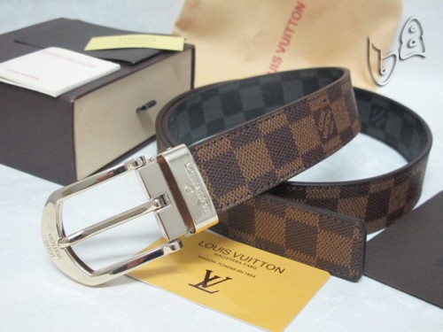 Super Perfect Quality LV Belts(100% Genuine Leather Steel Buckle)-4169