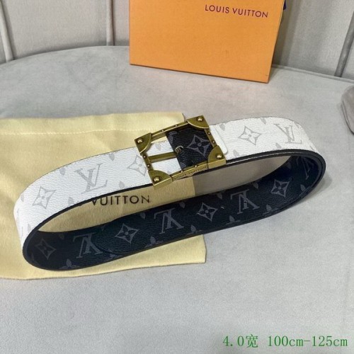 Super Perfect Quality LV Belts(100% Genuine Leather Steel Buckle)-4073