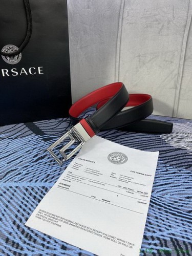 Super Perfect Quality Versace Belts(100% Genuine Leather,Steel Buckle)-1604