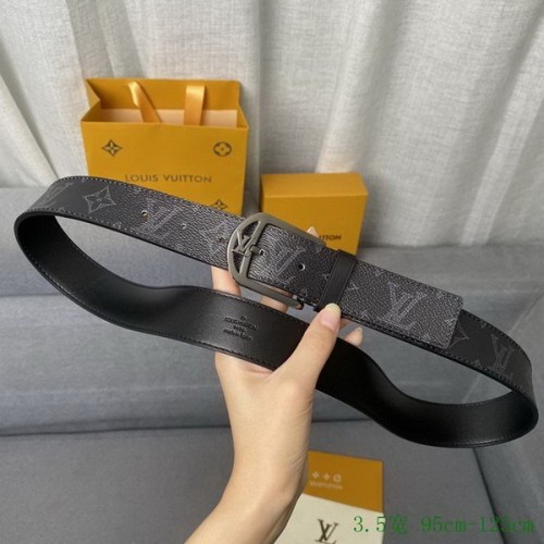 Super Perfect Quality LV Belts(100% Genuine Leather Steel Buckle)-2733