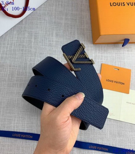 Super Perfect Quality LV Belts(100% Genuine Leather Steel Buckle)-3645