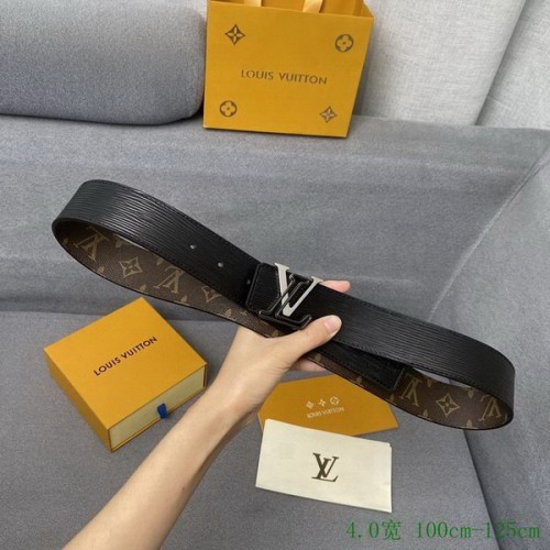 Super Perfect Quality LV Belts(100% Genuine Leather Steel Buckle)-4069