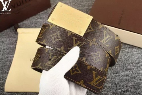 Super Perfect Quality LV Belts(100% Genuine Leather Steel Buckle)-3711