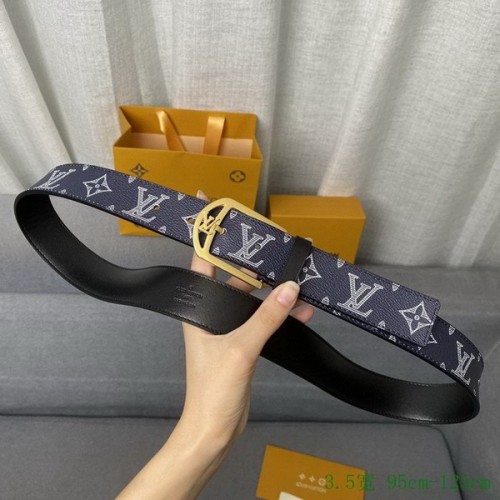 Super Perfect Quality LV Belts(100% Genuine Leather Steel Buckle)-2732