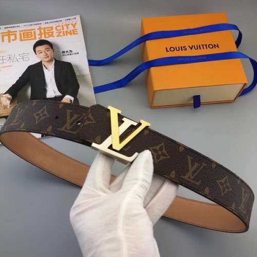 Super Perfect Quality LV Belts(100% Genuine Leather Steel Buckle)-3779