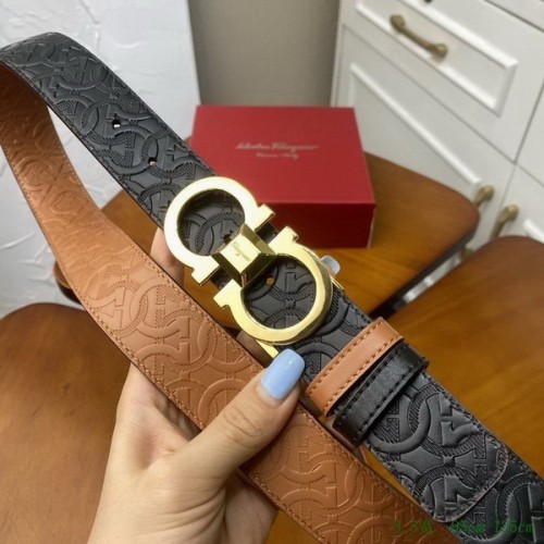 Super Perfect Quality Ferragamo Belts(100% Genuine Leather,steel Buckle)-1647