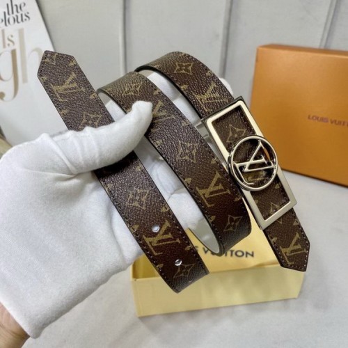 Super Perfect Quality LV Belts(100% Genuine Leather Steel Buckle)-4349