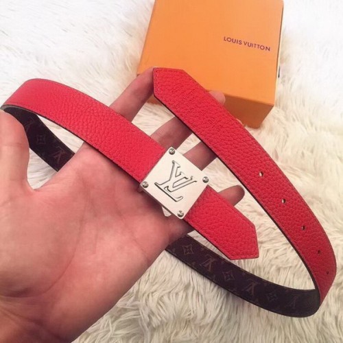 Super Perfect Quality LV Belts(100% Genuine Leather Steel Buckle)-3440