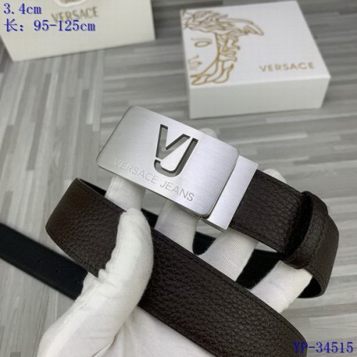 Super Perfect Quality Versace Belts(100% Genuine Leather,Steel Buckle)-568