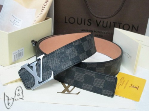 Super Perfect Quality LV Belts(100% Genuine Leather Steel Buckle)-4154