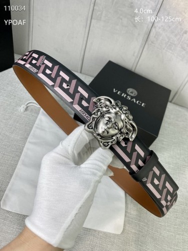 Super Perfect Quality Versace Belts(100% Genuine Leather,Steel Buckle)-950
