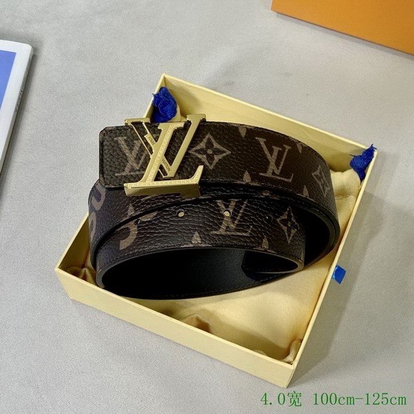 Super Perfect Quality LV Belts(100% Genuine Leather Steel Buckle)-2913