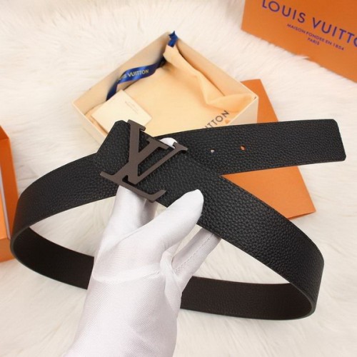Super Perfect Quality LV Belts(100% Genuine Leather Steel Buckle)-3902