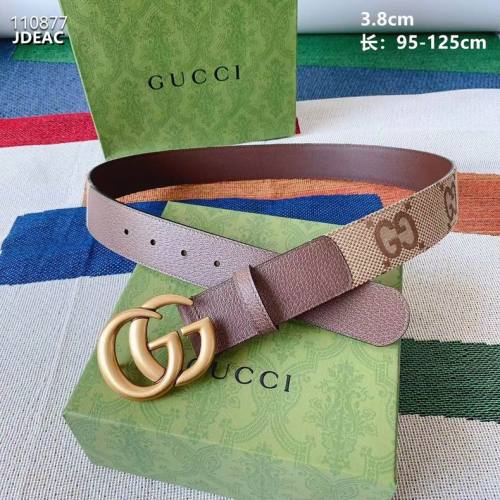 Super Perfect Quality G Belts(100% Genuine Leather,steel Buckle)-3058