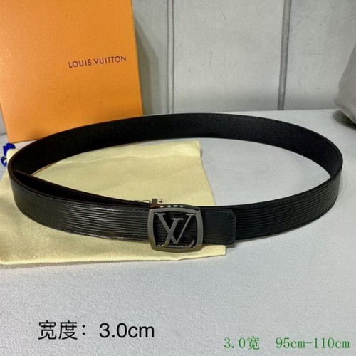 Super Perfect Quality LV Belts(100% Genuine Leather Steel Buckle)-2646