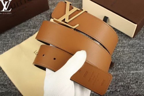 Super Perfect Quality LV Belts(100% Genuine Leather Steel Buckle)-3738