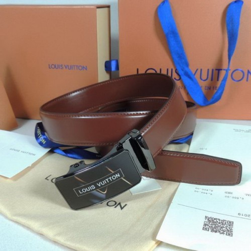 Super Perfect Quality LV Belts(100% Genuine Leather Steel Buckle)-4198