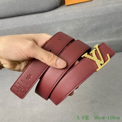 Super Perfect Quality LV Belts(100% Genuine Leather Steel Buckle)-3235