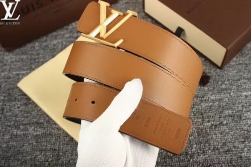 Super Perfect Quality LV Belts(100% Genuine Leather Steel Buckle)-3755