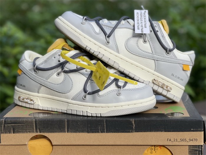 Authentic OFF-WHITE x Nike Dunk Low “The 50” DM1602 105