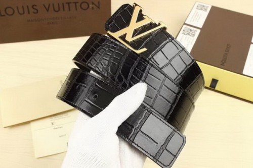 Super Perfect Quality LV Belts(100% Genuine Leather Steel Buckle)-3750