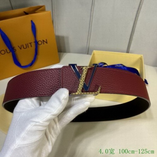 Super Perfect Quality LV Belts(100% Genuine Leather Steel Buckle)-4038