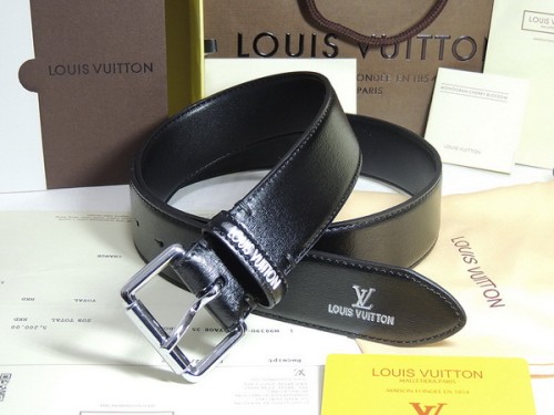 Super Perfect Quality LV Belts(100% Genuine Leather Steel Buckle)-4166